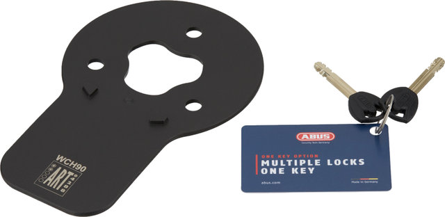 ABUS Anclaje de pared WCH + cadenas de inserción ACH 9KS TwinChain - black