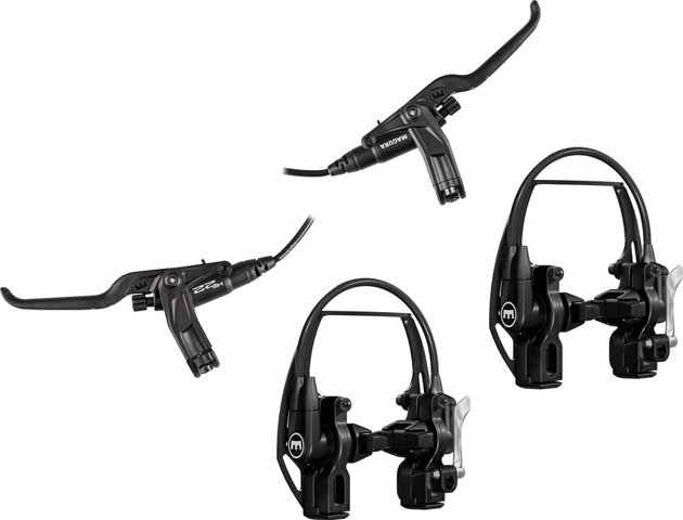Magura HS 22 EVO2 v+h Set Felgenbremse - schwarz/Set