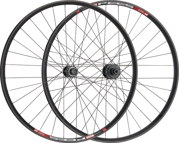 bc basic Urban Deore Center Lock Disc DT Swiss 533D 28" Wheelset - black | 28" Set (Front 15x100 + Rear 12x142) Shimano Micro Spline