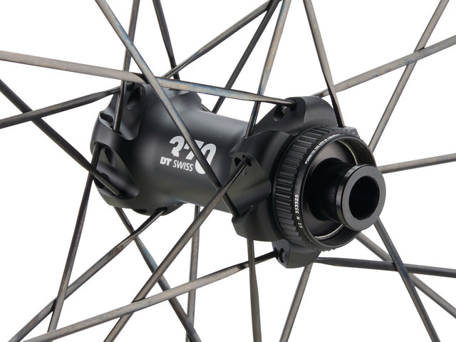 DT Swiss Juego de ruedas G 1800 SPLINE 25 Disc Center Lock 28" - negro/142 mm/100 mm/28"/Shimano carretera/100 mm/Shimano carretera/100 mm/142 mm