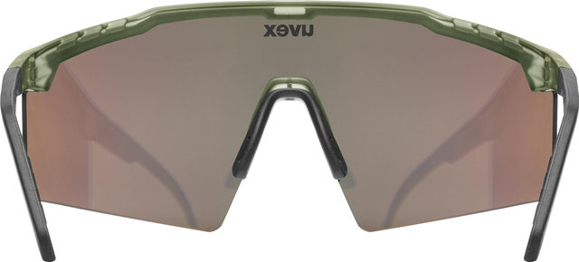 uvex flowline Brille - olive matt | mirror gold