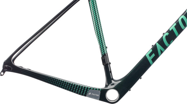 Factor Kit de Cadre en Carbone LS Disc Gravel - british green/M/Axe Traversant 12 mm
