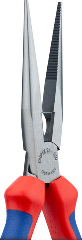 Knipex Alicates de punta plana con filo de corte - rojo-plata