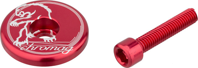 Chromag Top Cap Ahead Kappe - red