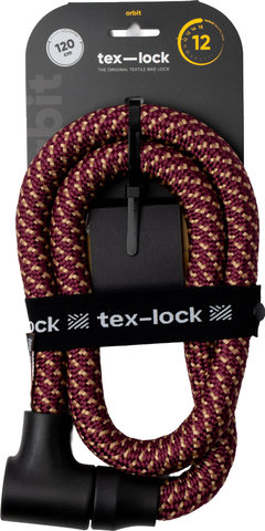 tex-lock orbit chain lock - chateau red | 120 cm