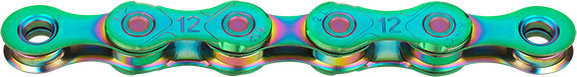 KMC X12 Waxed Kette 12-fach - aurora green/126