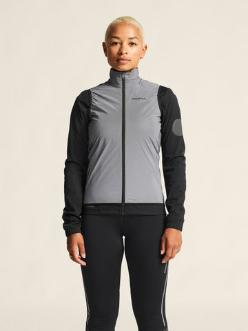 Craft Adv Essence Lumen Wind W Weste - silver reflective-black/M