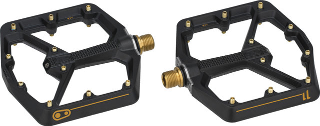 crankbrothers Stamp 11 Plattformpedale - black-gold/large
