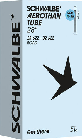 Schwalbe 15-AE Aerothan SCV inner tube for 28" - universal | 23-622 to 32-622 | SCV (Schwalbe Clik Valve) | 60 mm