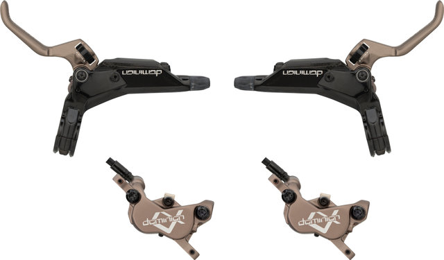 Hayes Set de frenos de disco Dominion A4 d+t - negro-bronce/Set/Flip-Flop (no específico de lado)