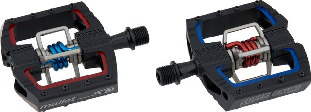 crankbrothers Pédales à Clip Mallet DH Superbruni Edition - black-red-blue