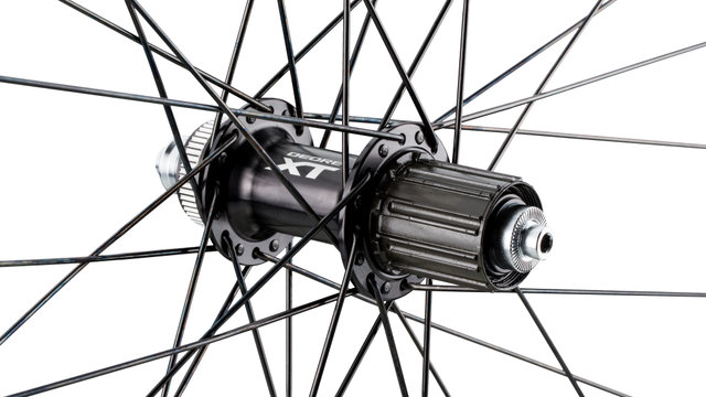 bc basic Set de Roues Mountain XT Disc Center Lock 29" - noir | Set de 29" (avant 15x100 + arrière 10x135) Shimano