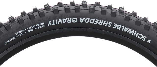 Schwalbe Shredda Rear Evo Gravity Radial ADDIX Ultra Soft TLR 27.5" Fold. Tyre - black/64-584/27.5 