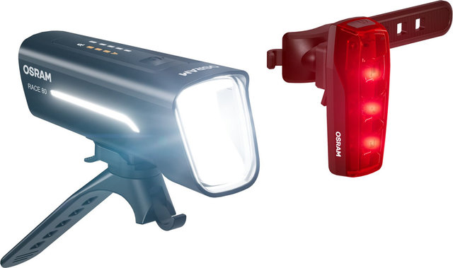 OSRAM Juego de Luces LEDsBIKE Race 80 con Aprobación StVZO - negro