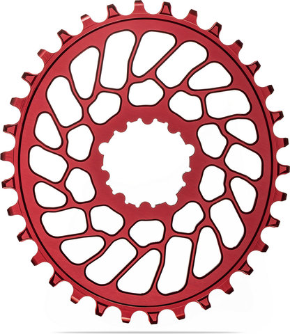 absoluteBLACK Oval Kettenblatt für SRAM Direct Mount 0 mm Offset - red | 30 Z | 30