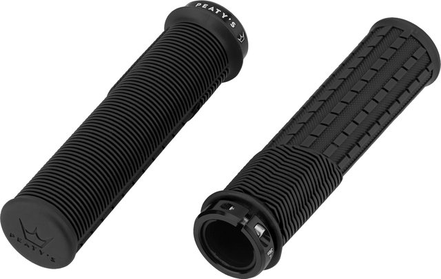Peaty's Monarch Grips Mushroom Lock-On Handlebar Grips - black/thin