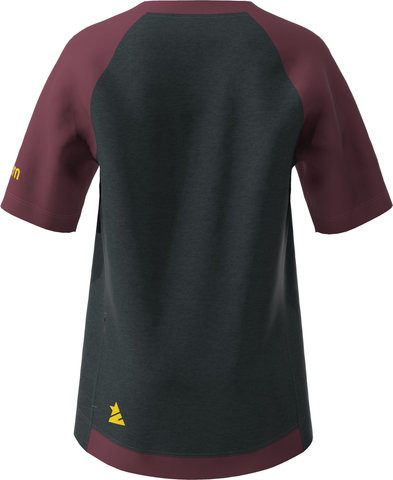 Zimtstern Jersey de niños Pureflowz S/S - pirate black melange windsor wine | S