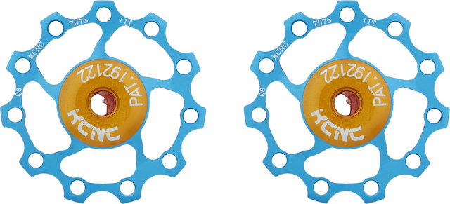 KCNC Jockey Wheel Alu Schalträdchen - 1 Paar - blue/11 Zähne