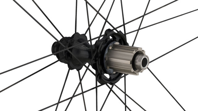 Campagnolo Bora WTO 33 Carbon Disc Center Lock 28" Laufradsatz - black-dark label/28" Satz (VR 12x100 + HR 12x142) Campa
