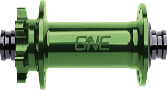 OneUp Components Cubeta de rueda delantera - dark green/15 mm Eje Pasante/32