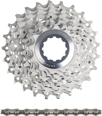 Shimano Kit d'usure cassette Ultegra CS-6700 + chaîne CN-6701 10 vitesses - argenté/114/11-28