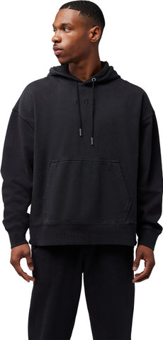Fox Head Wordmark Oversized Fleece Pullover - black/M