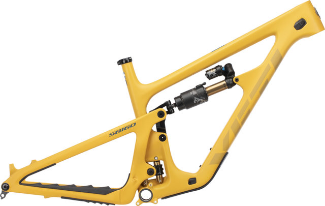 Yeti Cycles Kit de cuadro SB160 TURQ Carbon 29" - mustard | 1 1/8" - 1,5" tapered | L