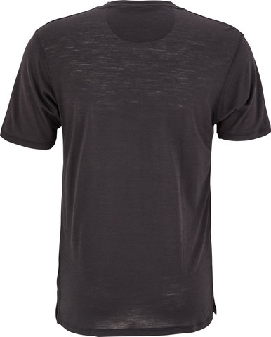 Patagonia Capilene Cool Merino Graphic S/S Shirt - heritage header-black/M