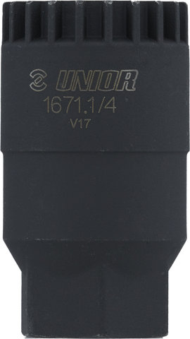 Unior Bike Tools Innenlagerwerkzeug 1671.1/4 für Shimano Cartridge und ISIS - black