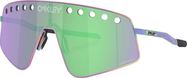 Oakley Sutro Ti Sweep Sportbrille - polished oil slick/prizm road jade