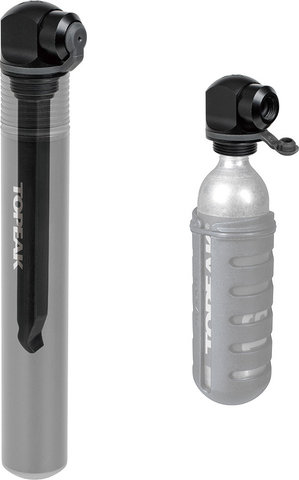 Topeak Two Timer X 3-in-1 Mini Pump + CO2 Inflator + Tyre Lever - black