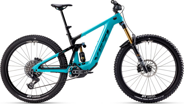 Yeti Cycles VTT électrique LTe T3 X0 AXS Transmission Carbone 29" - turquoise | 170 mm | 29" | 44 mm | L | 160,0 mm