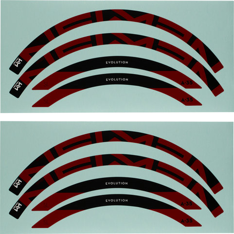 NEWMEN Felgen Decal Kit A.35 - red/27,5"