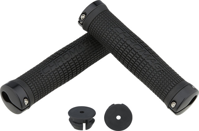 Chromag Squarewave Lock On Lenkergriffe - black-black/142 mm