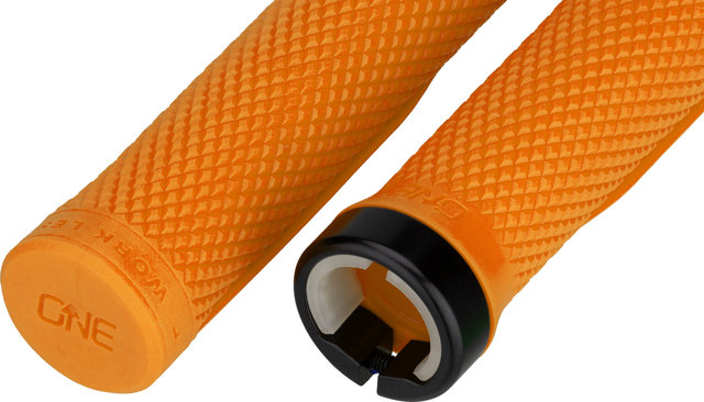 OneUp Components Lock-On Lenkergriffe - orange/136 mm
