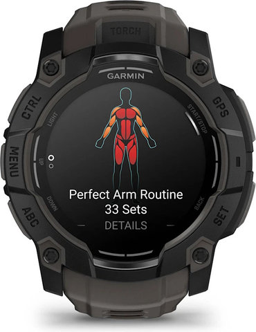 Garmin Instinct 3 50 mm AMOLED GPS multisport smartwatch - black