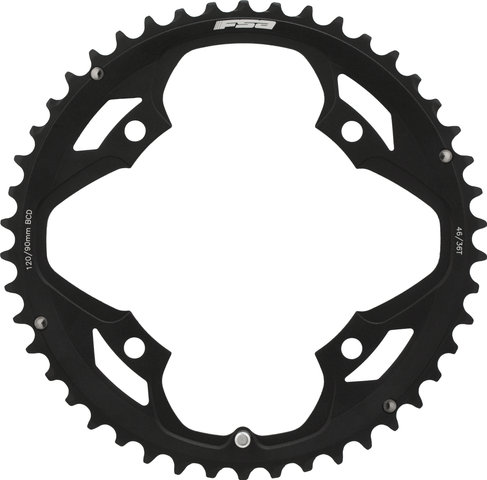FSA Plateau Omega/Vero Pro, 4 bras, BCD 120/90 mm, àpd Modèle 2017 - black/46 dents