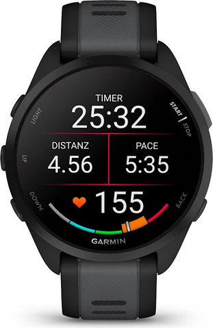 Garmin Forerunner 165 Music multisport smartwatch - black-slate grey