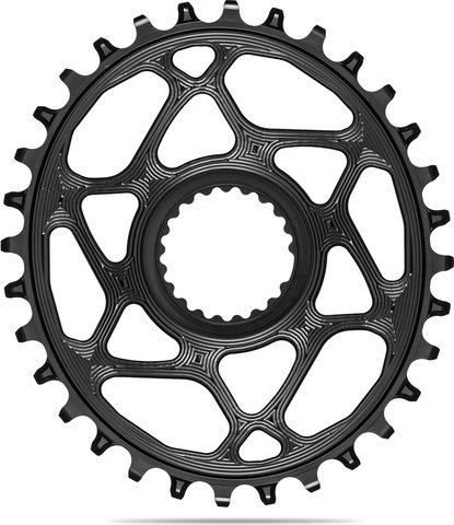 absoluteBLACK Oval Kettenblatt für Shimano DM M9100 /M8100 /M7100/M6100 /HG+ 12-fach - black | 30 | 30 Z