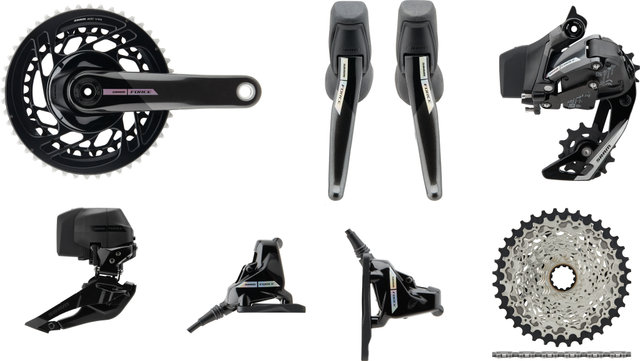 SRAM Grupo Force D2 AXS HRD FM 2x12 velocidades 35-48 - iridescent/172,5 mm/SRAM XDR/10-36/SRAM XDR/Soldadura/sans