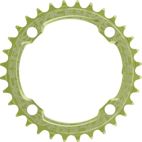 Race Face Narrow Wide Kettenblatt, 4-Arm, 104 mm Lochkreis, 10-/11-/12-fach - green/32 Zähne