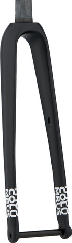 Columbus Fourche Futura Gravel Carbone - mat black/1 1/8" - 1 1/4" tapered/28"/Axe Traversant 12 mm/100 mm/47 