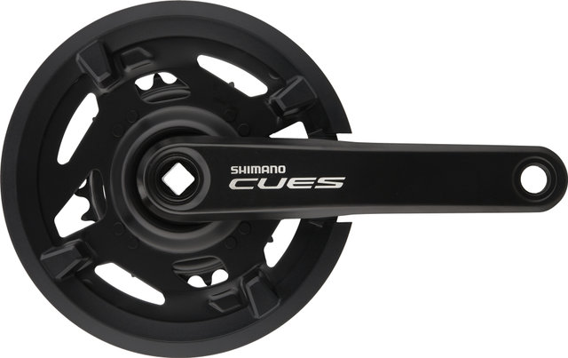 Shimano CUES FC-U4000-2 Square Crankset w/ Chain Guard - black/175,0 mm