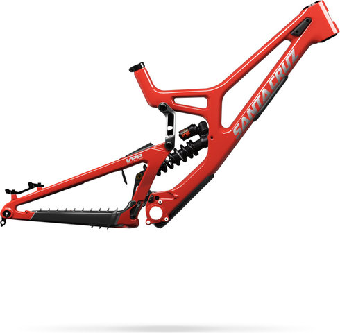 Santa Cruz V10 8 CC Rahmenkit - gloss red/208 mm/L/12 mm Steckachse
