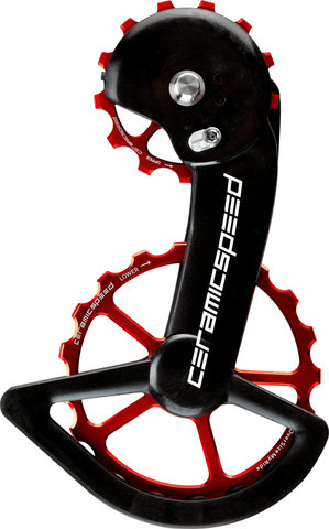 CeramicSpeed OSPW X Coated derailleur pulley system for Shimano GRX 2x12-speed - red