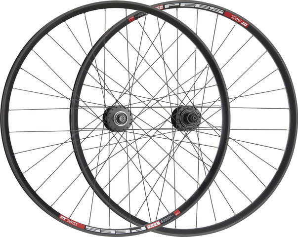 bc basic Urban Deore Center Lock Disc DT Swiss 533D 28" Wheelset - black | 28" Set (Front 12x100 Dynamo + Rear 10x135) Shimano Micro Spline