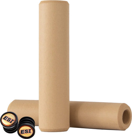 ESI Extra Chunky Silicone Handlebar Grips - tan | 130 mm