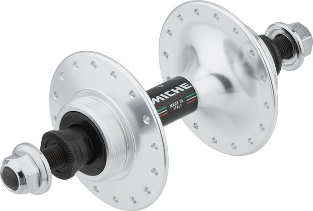 Miche Buje trasero flipflop para pista Primato Pista/Strada borde alto - plata/Piñón de rosca/32/Rueda libre roscada
