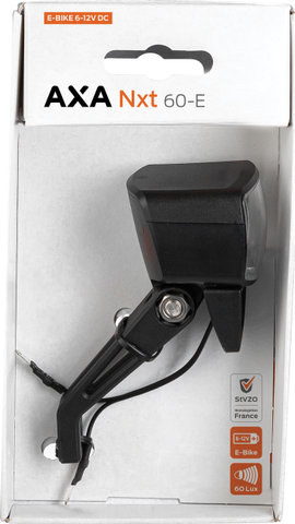 Axa NXT 60 E6-12V front light with StVZO approval - black