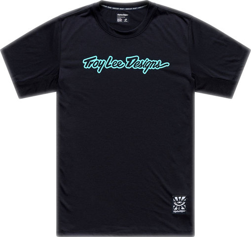 Troy Lee Designs Skyline Ride Signature S/S Jersey - black real teal | M